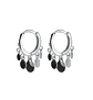 Argolla Huggies Lentejuelas Plata fina 925 - Miniatura 1