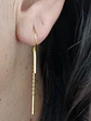 Pendientes Monolith en plata fina ley S925 enchapados en oro 18kl - Miniatura 8