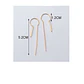 Pendientes Monolith en plata fina ley S925 enchapados en oro 18kl - Miniatura 9