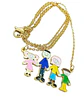 Colgante dije colores Familia chapado en oro 18k  - Miniatura 6