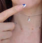 Colgante Plata Fina Punto De Luz 1 Ct Moissanita  - Miniatura 10