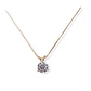 Colgante Punto Luz 1 Ct Moissanita Certificado bañado en Oro 18kl - Miniatura 1