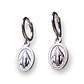 Argollas Huggies Virgen de La Milagrosa Plata fina 925  - Miniatura 1