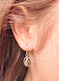 Argollas Huggies Virgen de La Milagrosa Plata fina 925 chapada en Oro 18k - Miniatura 6