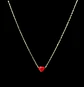 Colgante gargantilla Corazón Rojo plata fina ley S925 - Miniatura 4