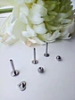 Set Piercing Tornillo Corazon Esfera Quirúrgico Nostril Labret - Miniatura 4