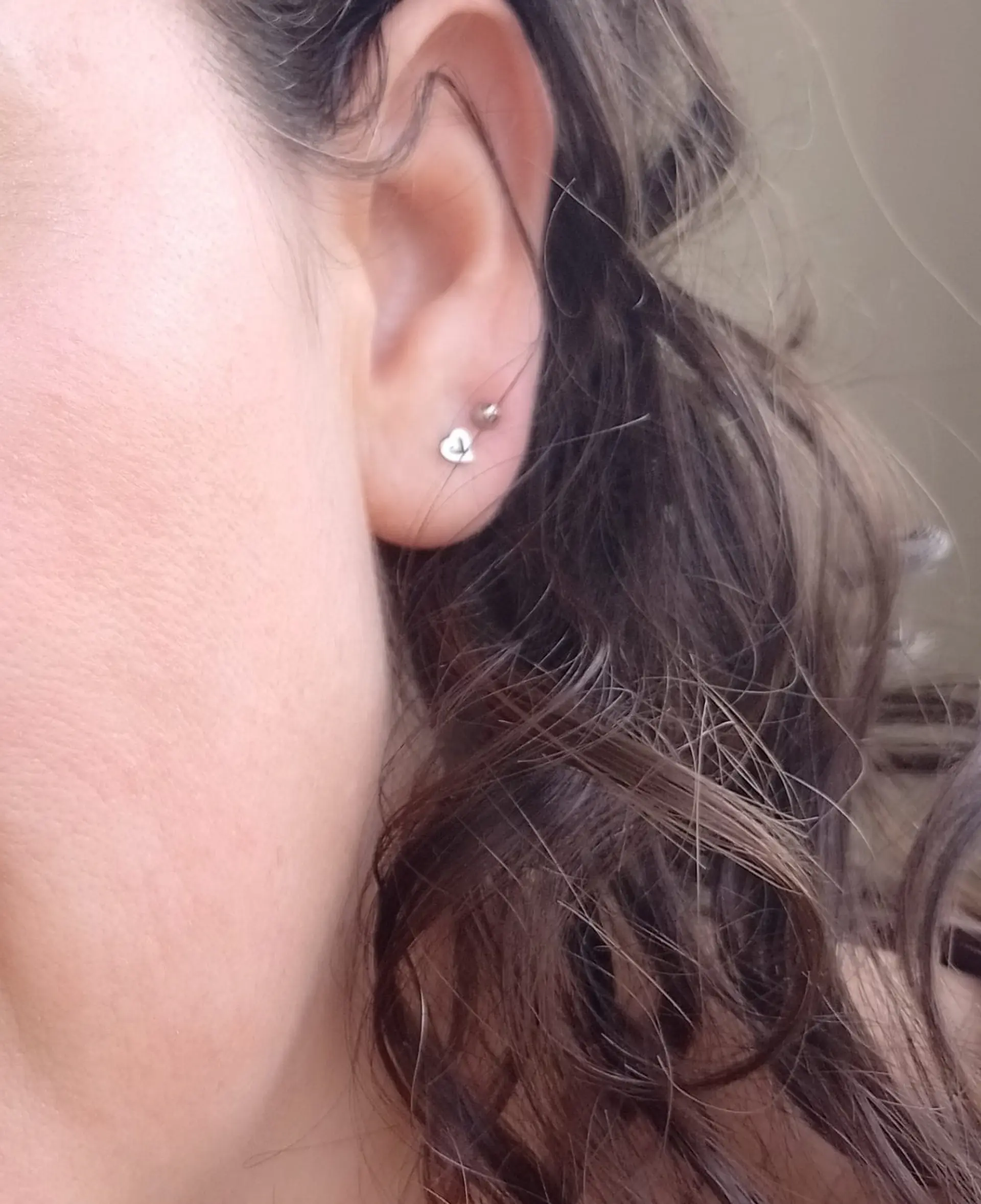Set Piercing Tornillo Corazon Esfera Quirúrgico Nostril Labret 5