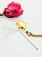 Cadena Colgante Urna Cremacion Estrella chapado en oro 18k con set para verter las cenizas - Miniatura 5