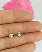 Aros puntos de luz Hipoalergénicos Distintas figuras Zirconia Blanco 5mm - Miniatura 4