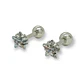 Aros puntos de luz Hipoalergénicos Distintas figuras Zirconia Blanco 5mm - Miniatura 16