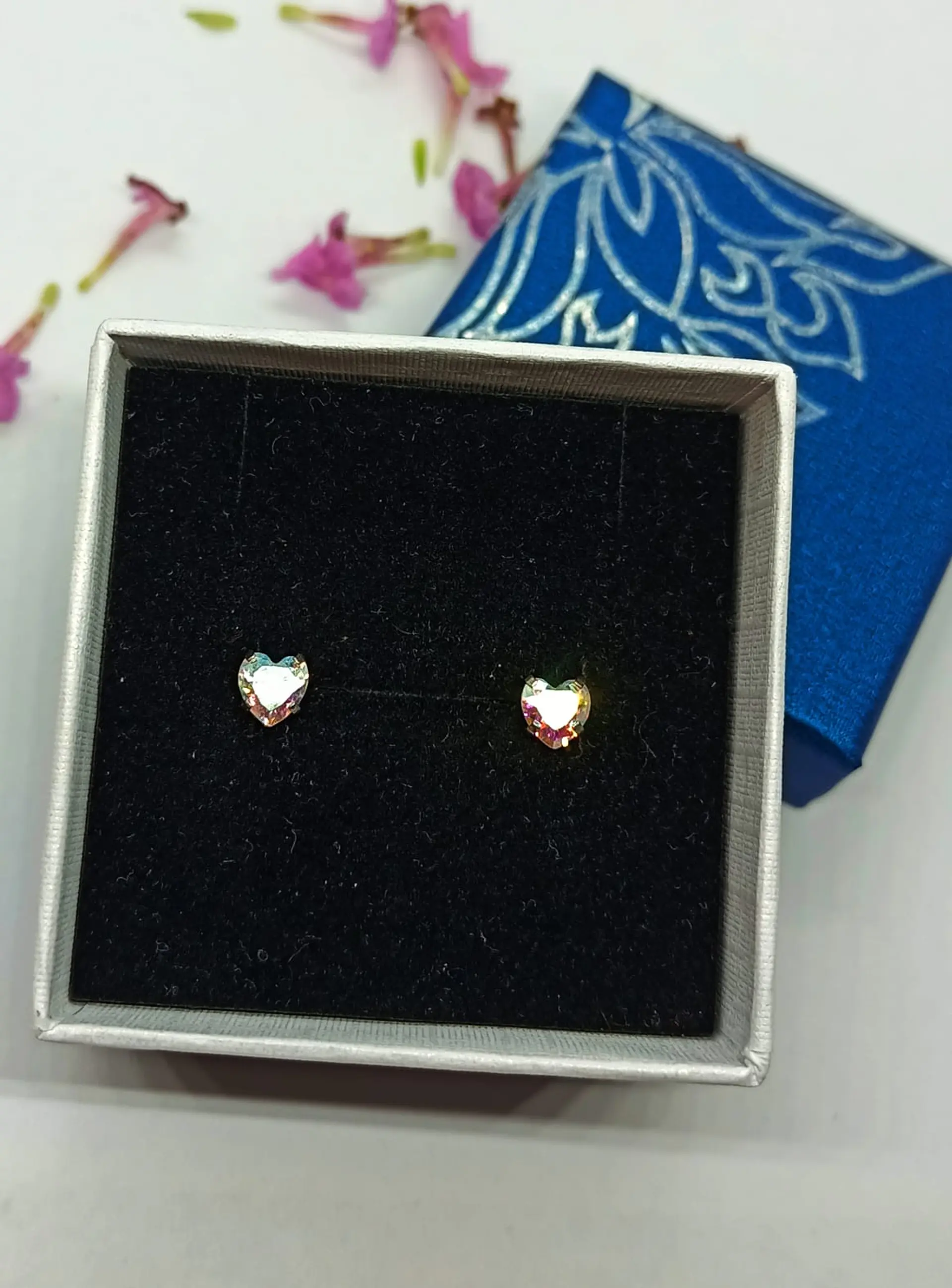Aros de seguridad Punto de Luz Figuras Hipoalergénicos zirconio tornasol 5mm 5