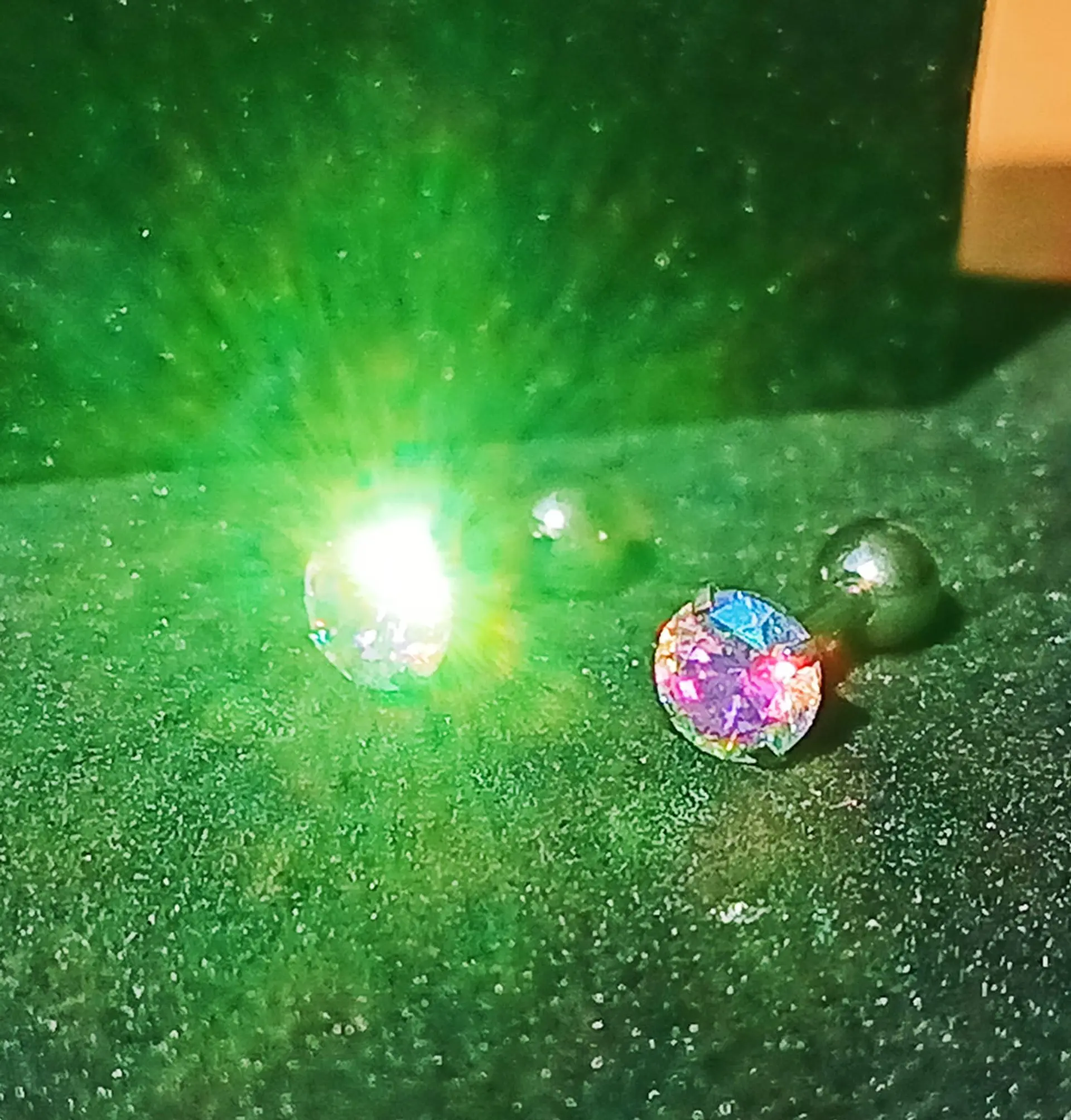 Aros de seguridad Punto de Luz Figuras Hipoalergénicos zirconio tornasol 5mm 15