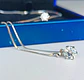 Set Conjunto Cadena Aros Punto De Luz Moissanita - Miniatura 8