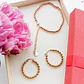 Set Pulsera Ajustable Argolla Hoop Pack Chapado Oro 18k Rosa - Miniatura 2
