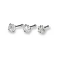 Set piercing 3 piezas nostril acero quirúrgico nariz  - Miniatura 1