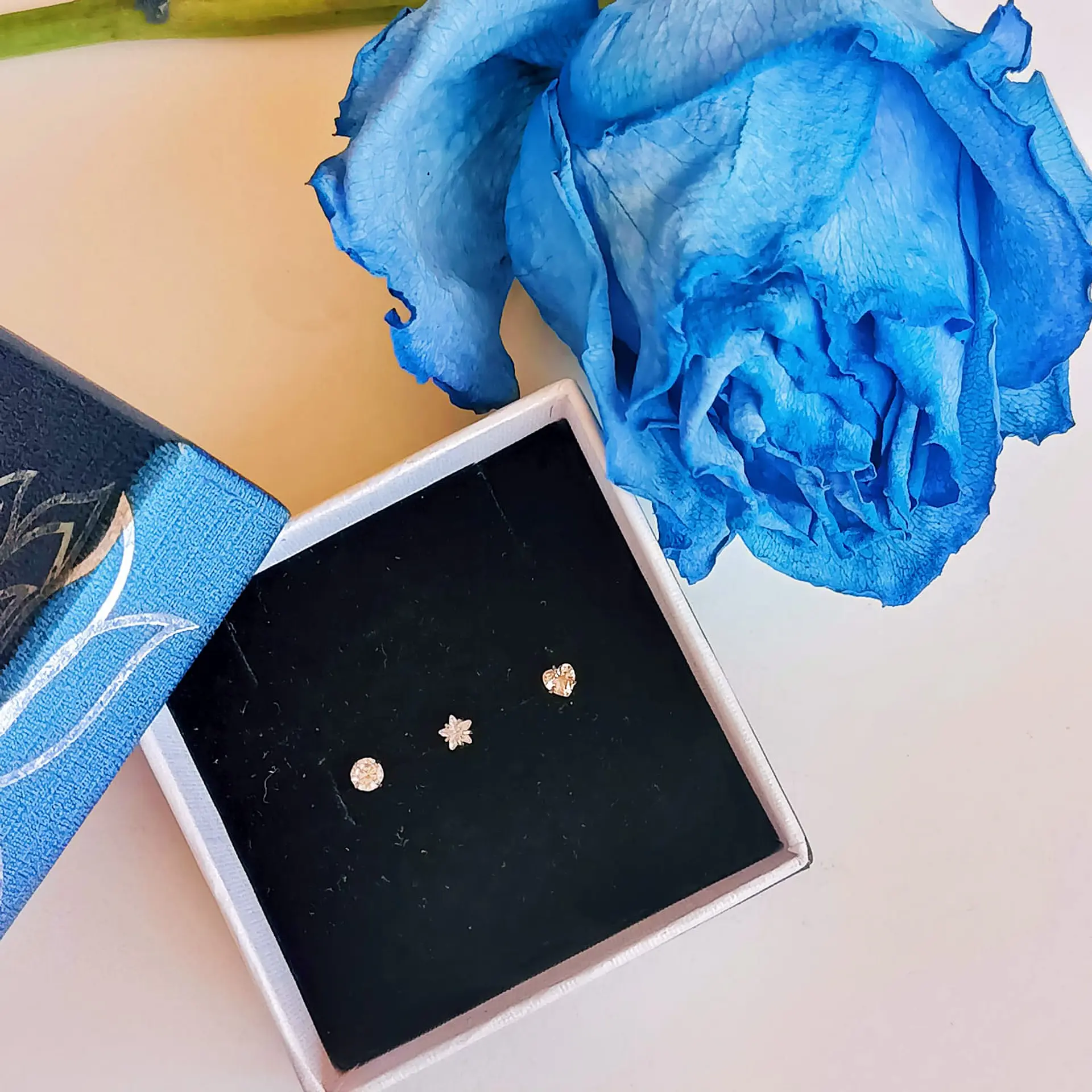 Set piercing 3 piezas nostril acero quirúrgico nariz  2