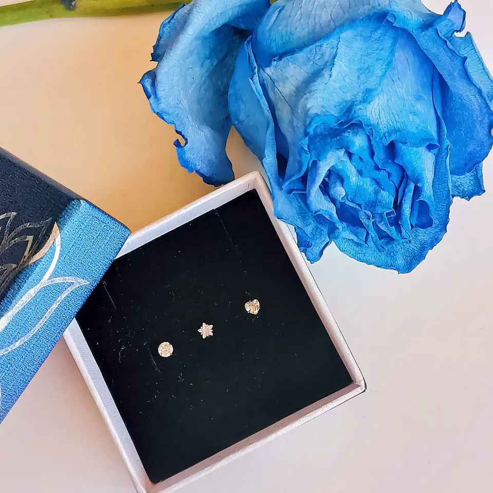 Set piercing 3 piezas nostril acero quirúrgico nariz  2
