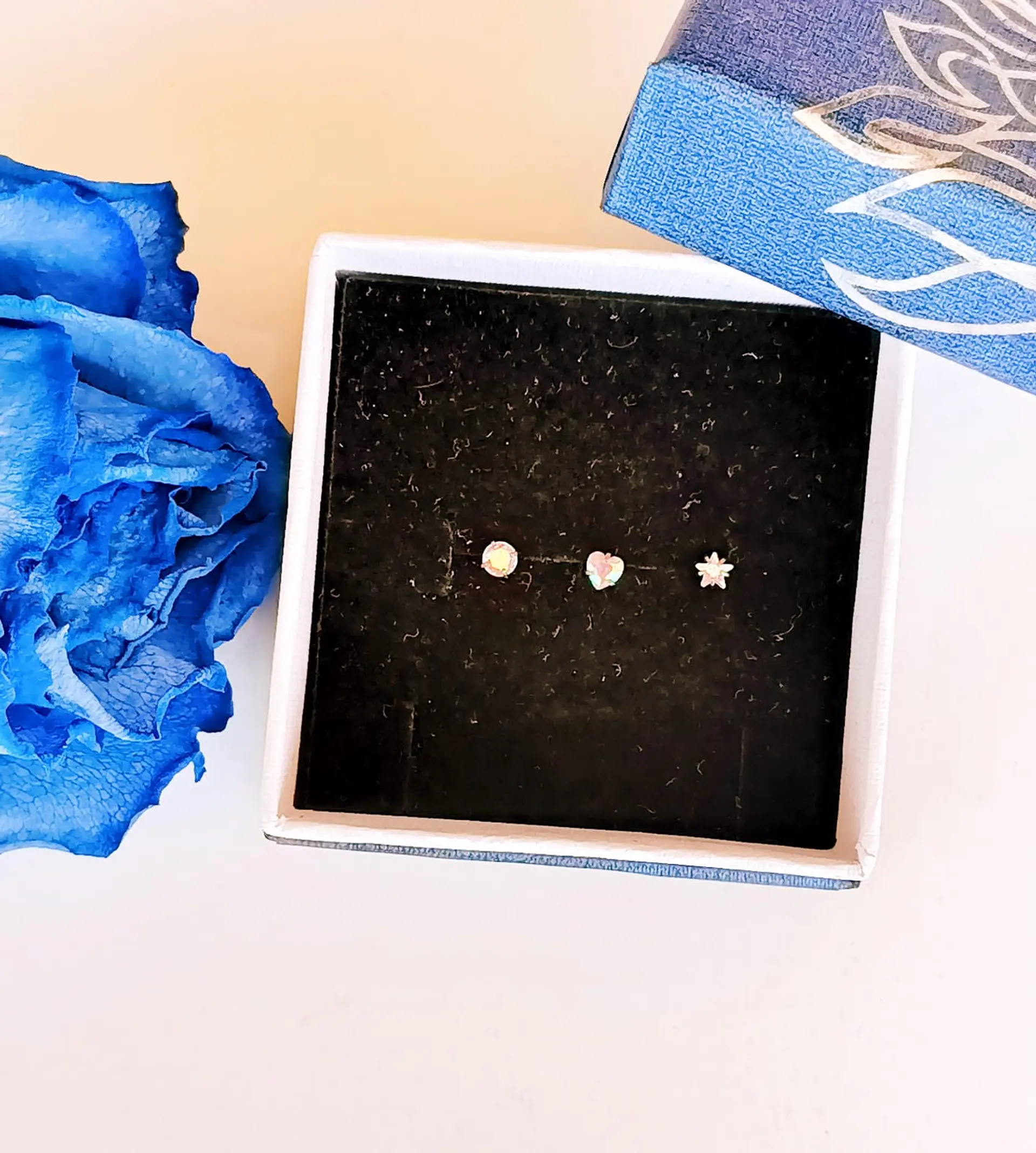 Set piercing 3 piezas nostril Tornasol 2