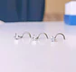 Pack Piercing Nariz set tipo S Zirconia blanco nostril - Miniatura 7