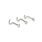 Pack Piercing Nariz set tipo S Zirconia blanco nostril 8