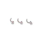 Pack Piercing Nariz set tipo S Zirconia blanco nostril - Miniatura 9