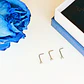 Pack Piercing Acero Quirúrgico Nariz set Zirconia Tornasol forma L - Miniatura 5