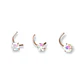 Pack Piercing Acero Nariz set Zirconia Tornasol tipo S - Miniatura 5