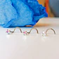 Pack Piercing Acero Nariz set Zirconia Tornasol tipo S - Miniatura 4