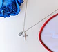 Colgante Medalla Virgen Guadalupe y Cruz Plata Religion Amor Fe Collar - Miniatura 3