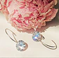 Argollas Punto De Luz Hoop Plata Fina ley S925 Zirconia 10mm - Miniatura 4