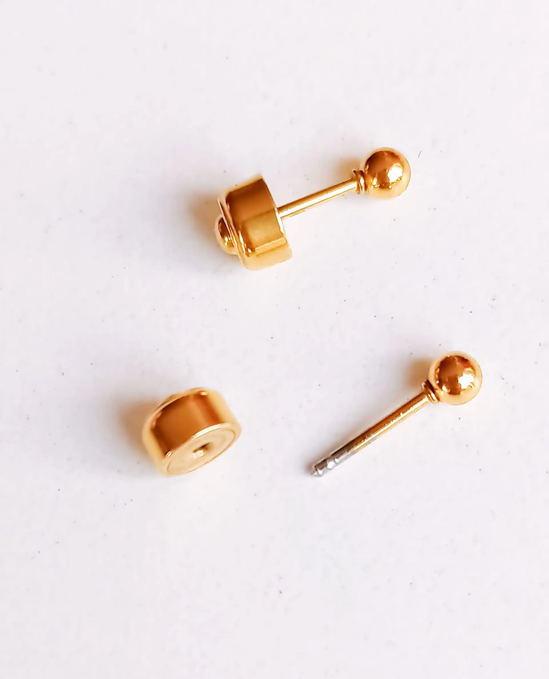 Aros Pendientes Abridores 3mm Enchapado En Oro 18k bebe 7