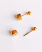 Aros Pendientes Abridores 3mm Enchapado En Oro 18k bebe - Miniatura 7