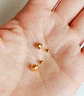 Aros Pendientes Abridores 3mm Enchapado En Oro 18k bebe - Miniatura 9
