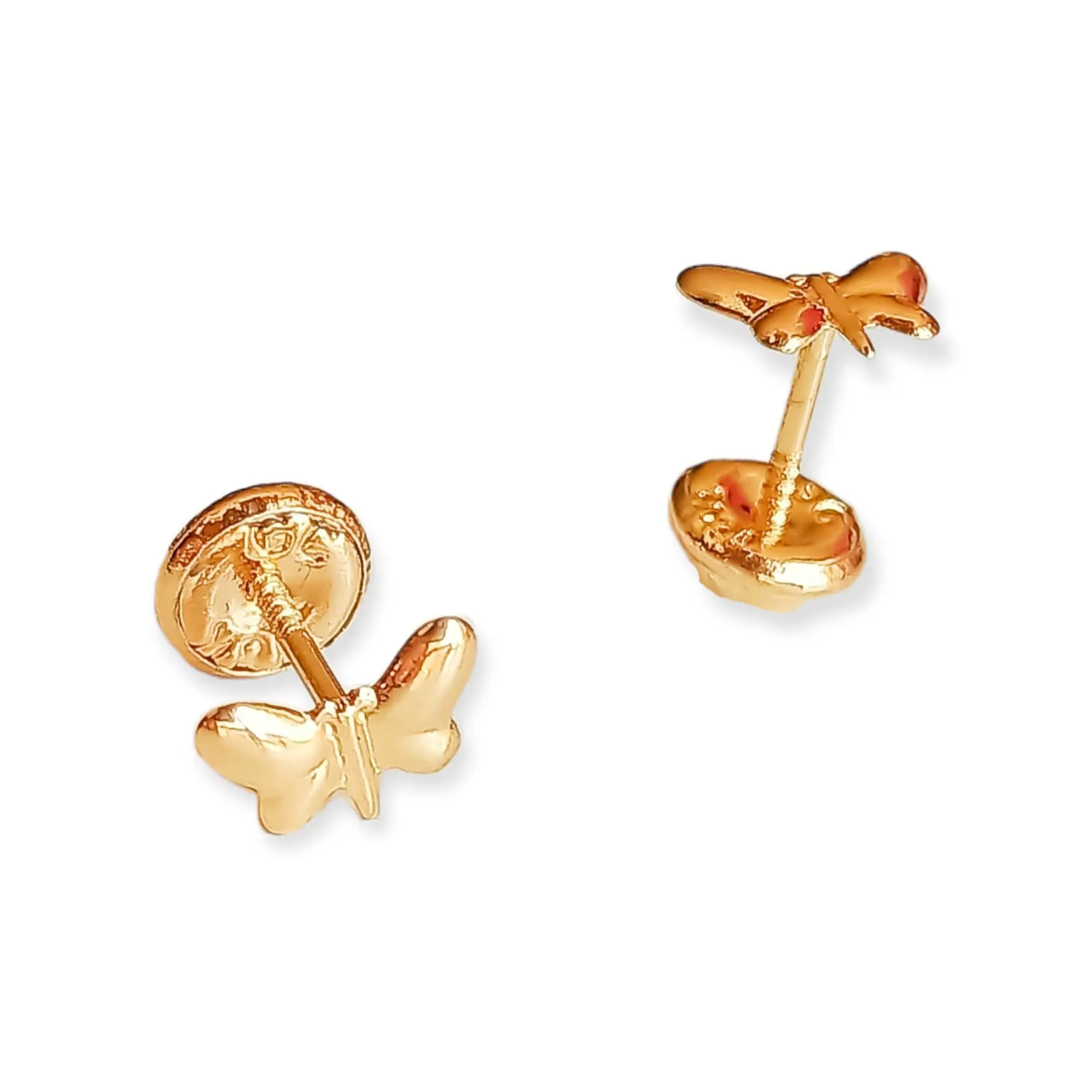 Aros Mariposa Pendientes Helix Tuerca Seguridad 5mm Oro solido 18k 1