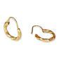 Argollas Huggies Pequeñas Decoradas Oro 18k - Miniatura 4