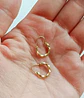 Argollas Huggies Pequeñas Decoradas Oro 18k - Miniatura 7