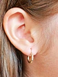 Argollas Huggies Pequeñas Lisas Oro solido 18k - Miniatura 6