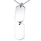 Colgante doble etiqueta estilo militar cupimatch unisex - Miniatura 1