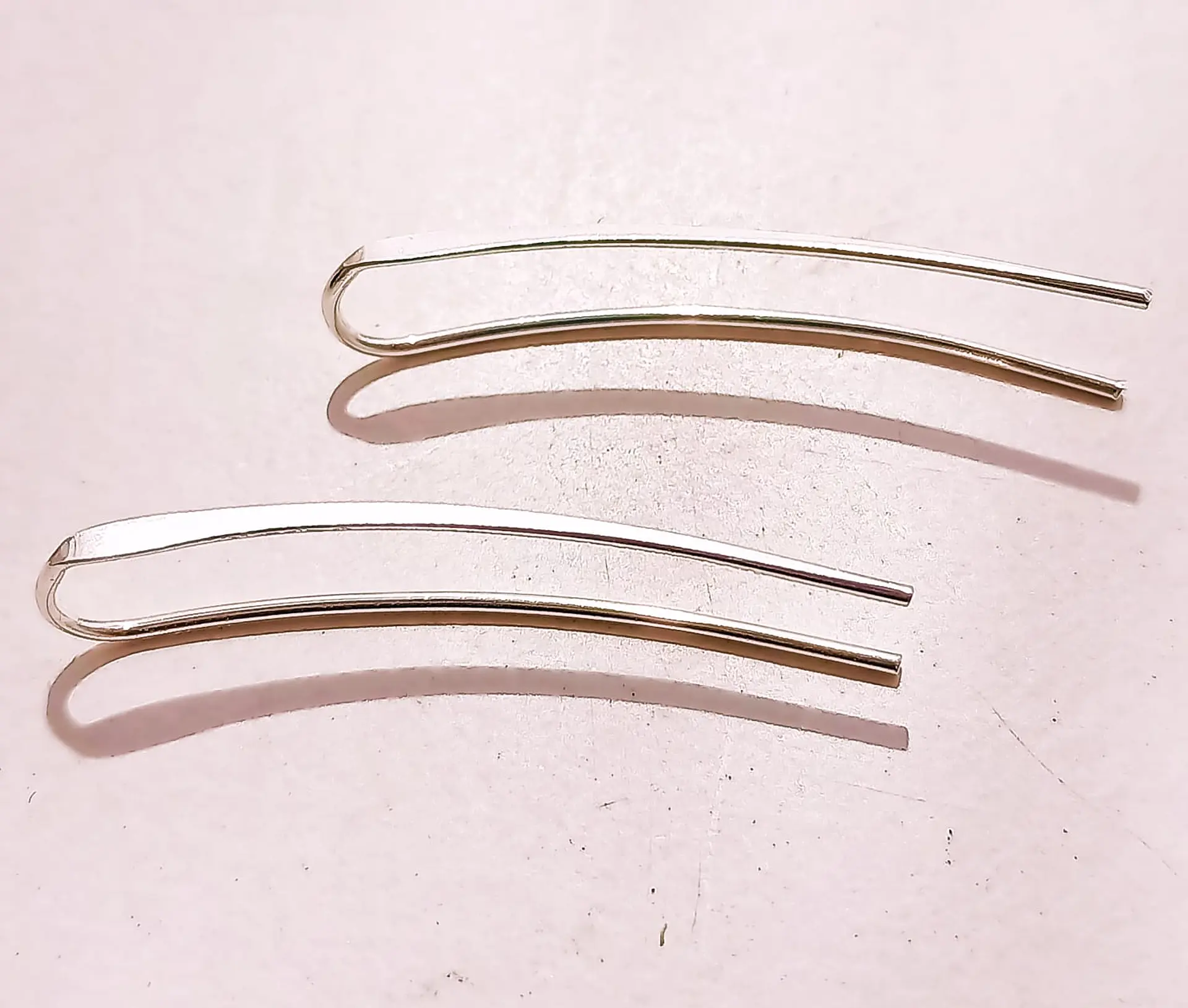 Aros Plata fina 925 Clip earcuff Minimalista Trepador 6