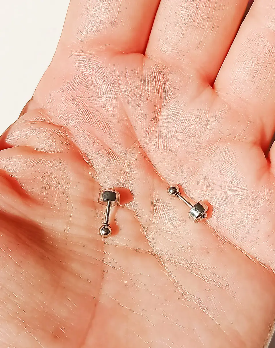 Aros Bebe Abridor 3mm Hipoalergenico Seguridad Piercing Helix 4