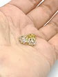 Aros Puntos de Luz Plata fina ley S925 baño de oro 18k - Miniatura 9