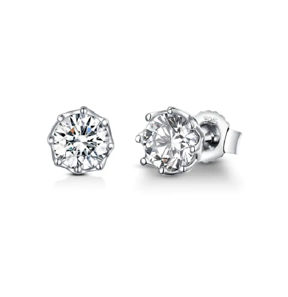 Aros Puntos de Luz Plata fina ley S925 1