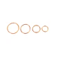 Set 4 Piercing ideal septum Distintos colores Aros Nostril Daith Tragus Helix Pack Punk - Miniatura 18