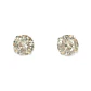 Aros Puntos de Luz En Plata 925 Zirconia 7mm - Miniatura 1
