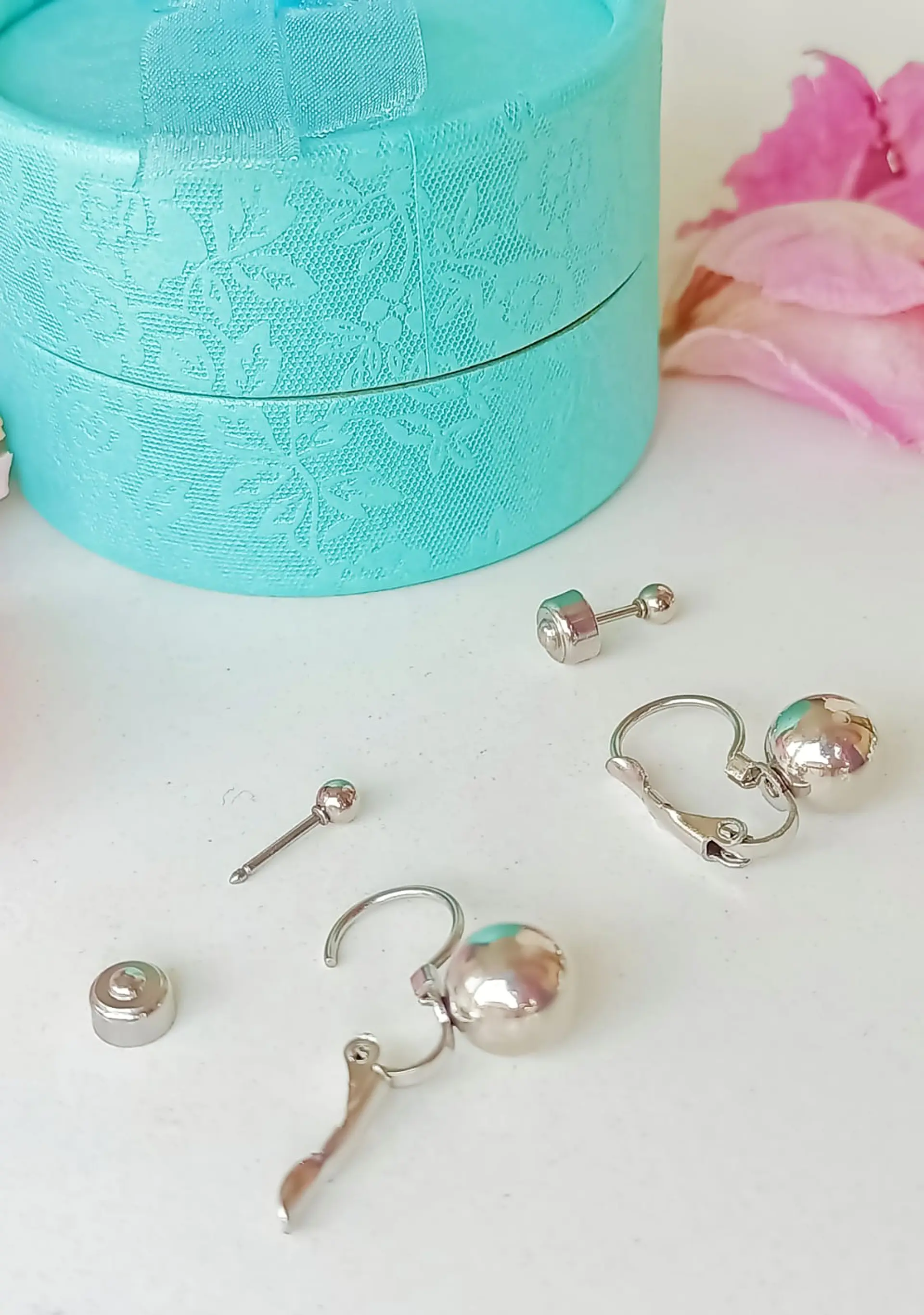 Pack De Aros Abridor Argollas Huggies Hipoalergenica Esferas 4