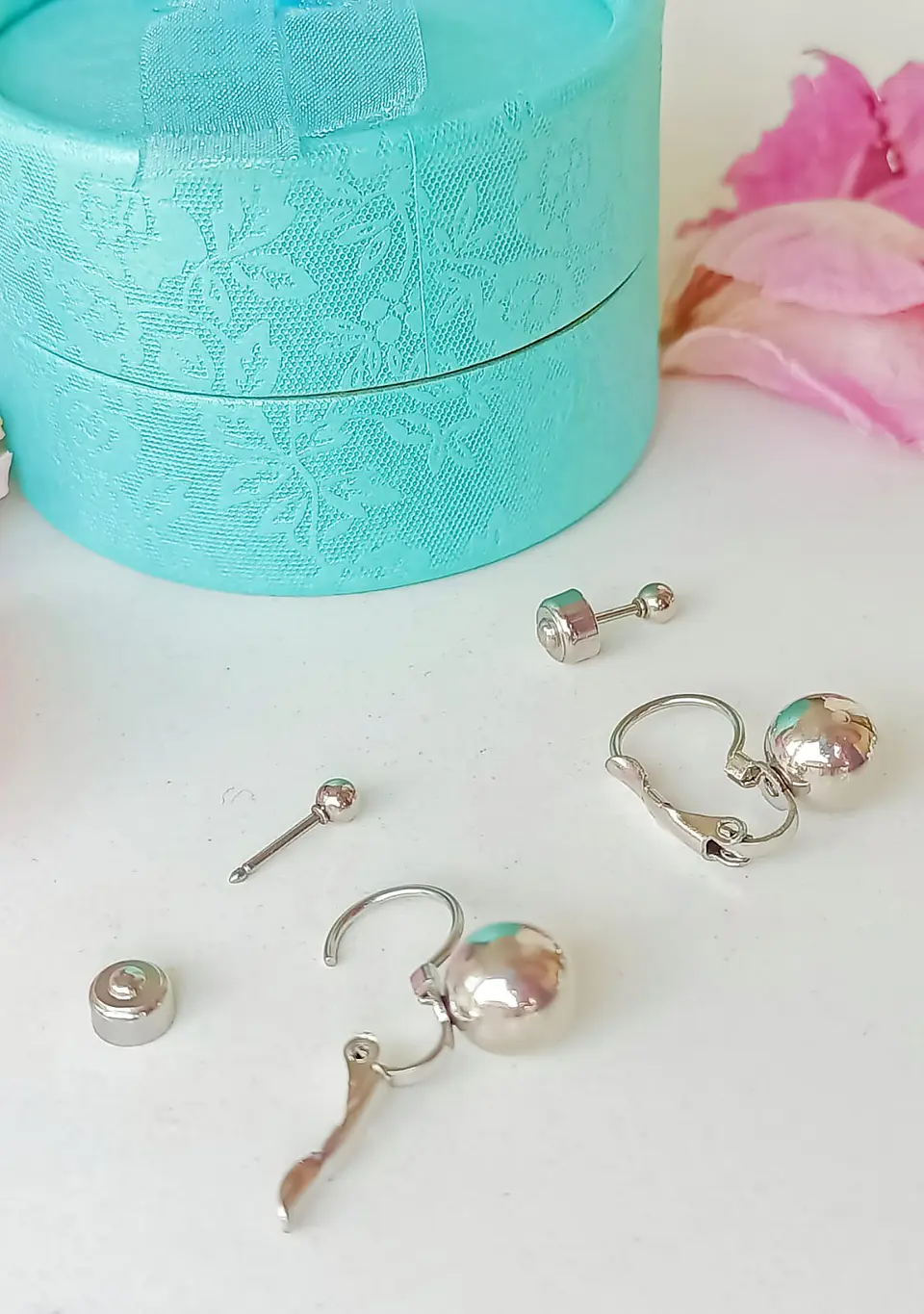 Pack De Aros Abridor Argollas Huggies Hipoalergenica Esferas 4