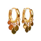 Pack Aros Punto De Luz Argollas Huggies Plata Bañado Oro 18k - Miniatura 3