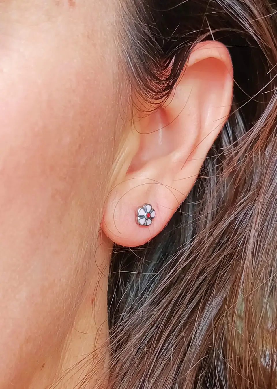 Aros Abridores Presión Flor Hipoalergenica Pendientes Bebe 3