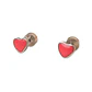 Aros Abridores Presión Corazón Rojo Hipoalergenicos  - Miniatura 7