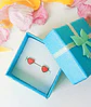 Aros Abridores Presión Corazón Rojo Hipoalergenicos  - Miniatura 2